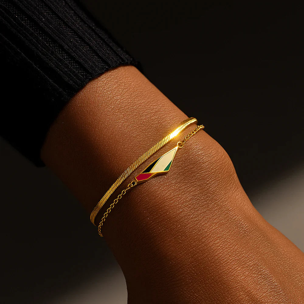bracelet en chevrons Qamar Unity
