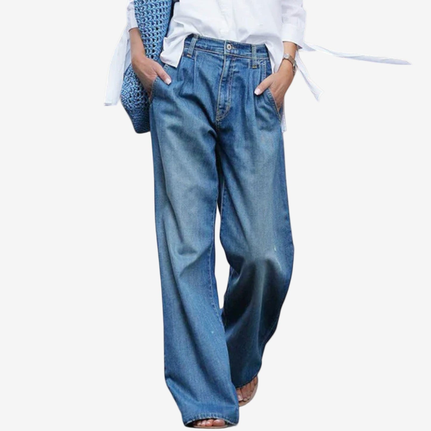 Leora™ Jeans à Taille Large