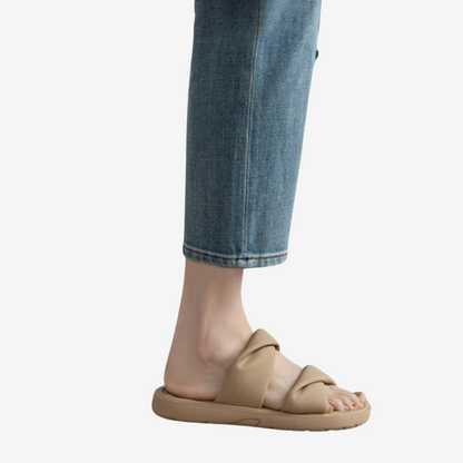 Adélaïde™ Sandales Plates en Cuir