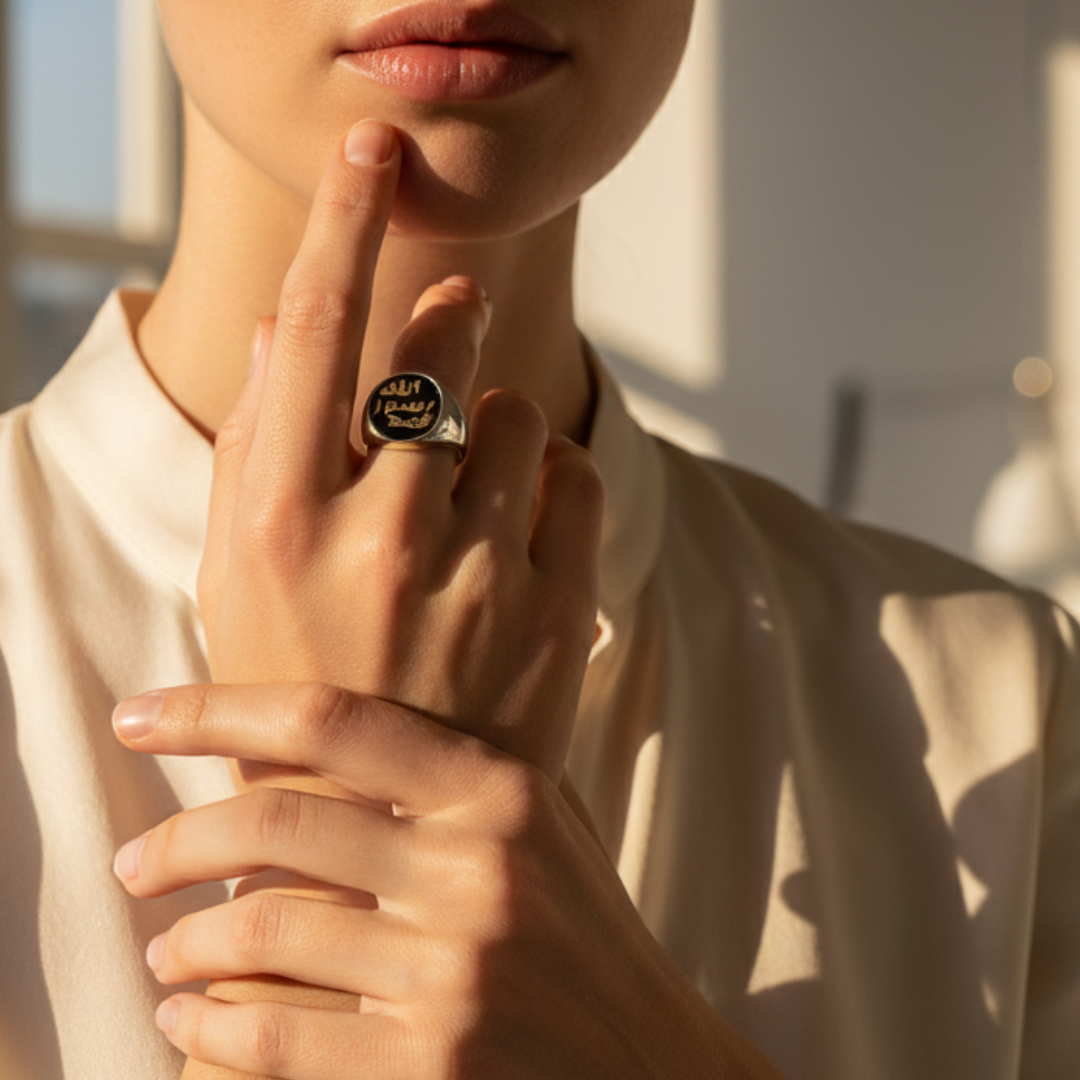 Bague à sceau Qamar Barakah