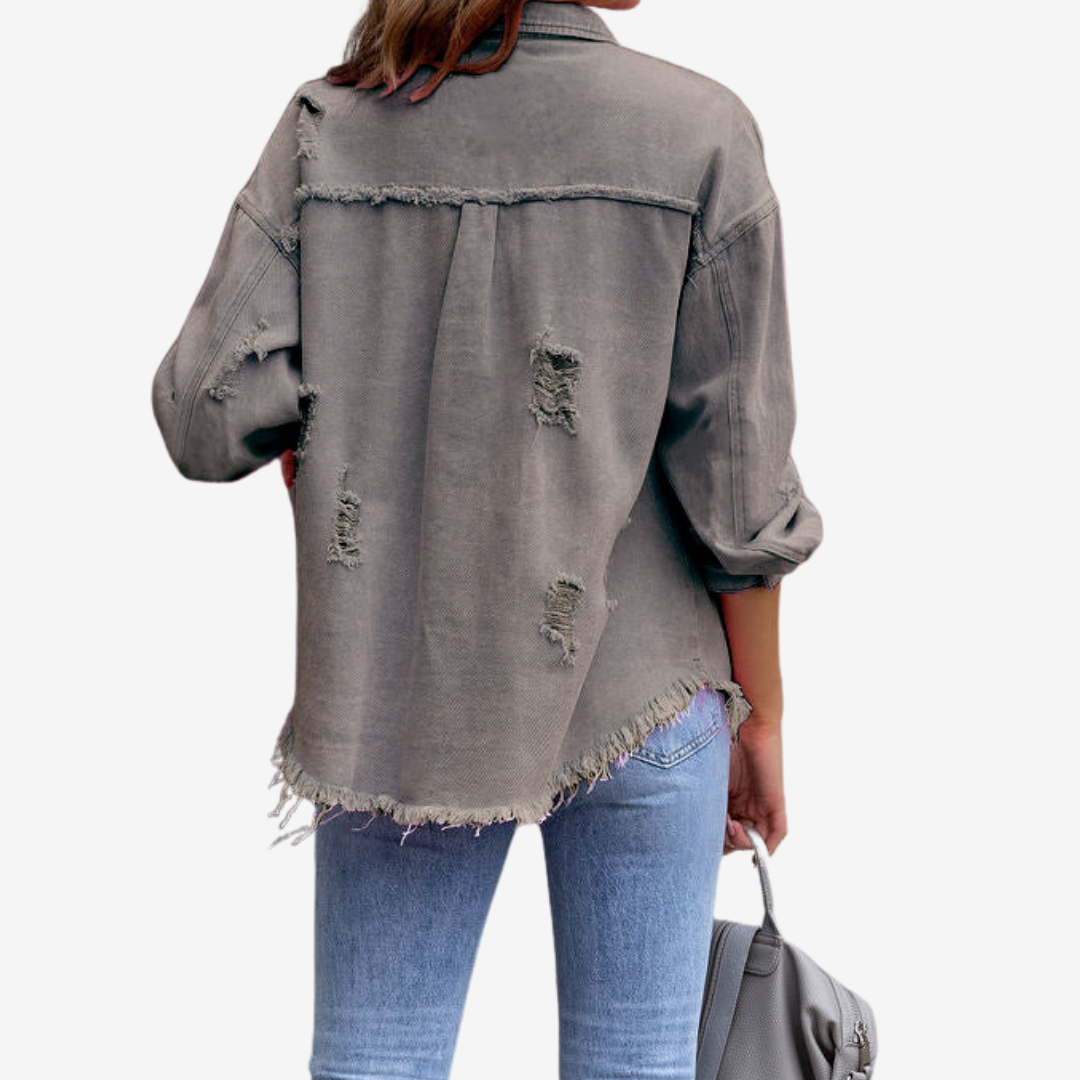 Clarina™ Veste en Jean Oversize