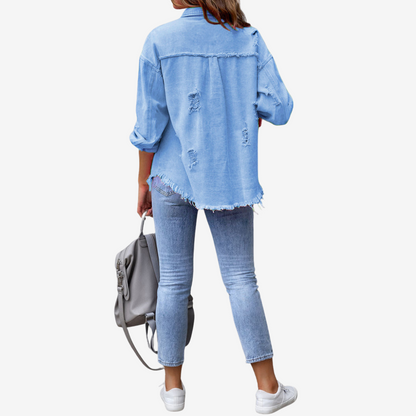 Clarina™ Veste en Jean Oversize