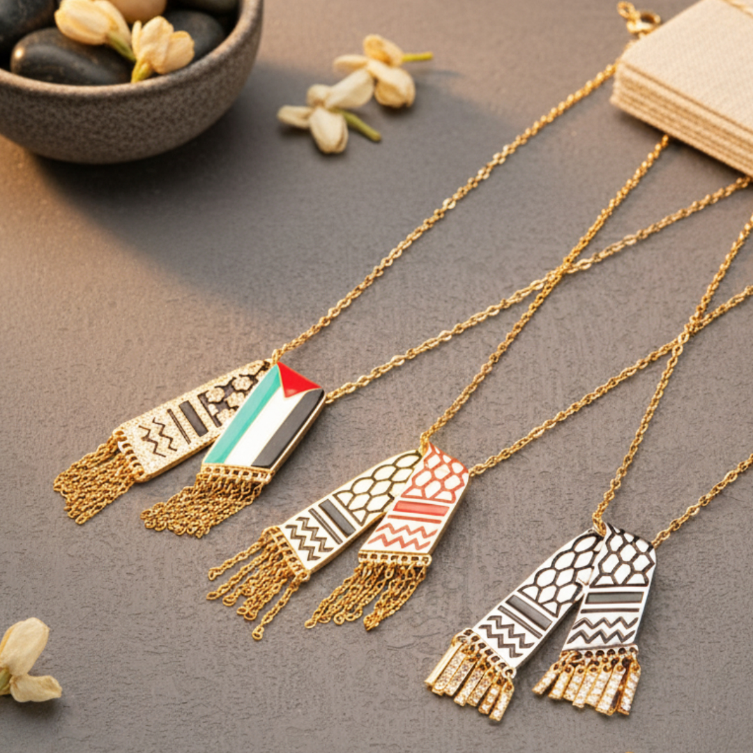 Collier Qamar Keffiyeh