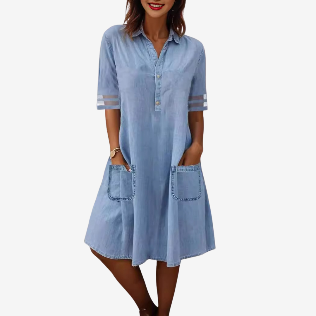 Ysée™ Robe Indigo Décontractée