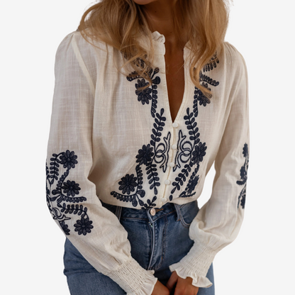 Isaure™ Haut à Broderies