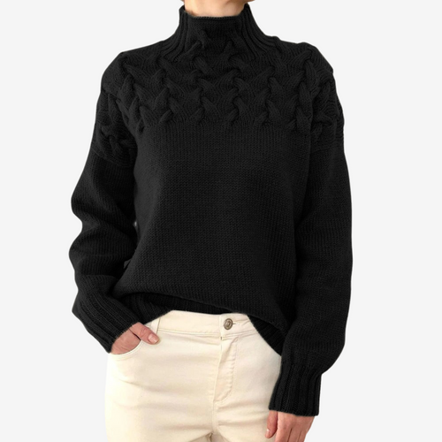 Alaïs™ Pull à Col Montant