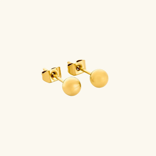 Boucles d'oreilles clous Qamar Sphère