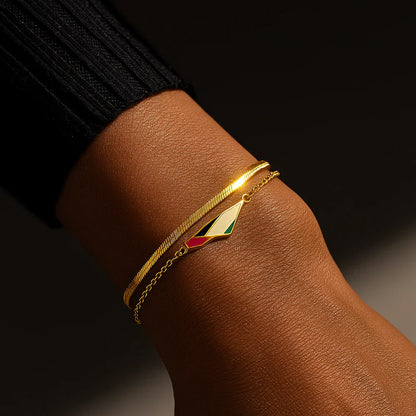 bracelet en chevrons Qamar Unity