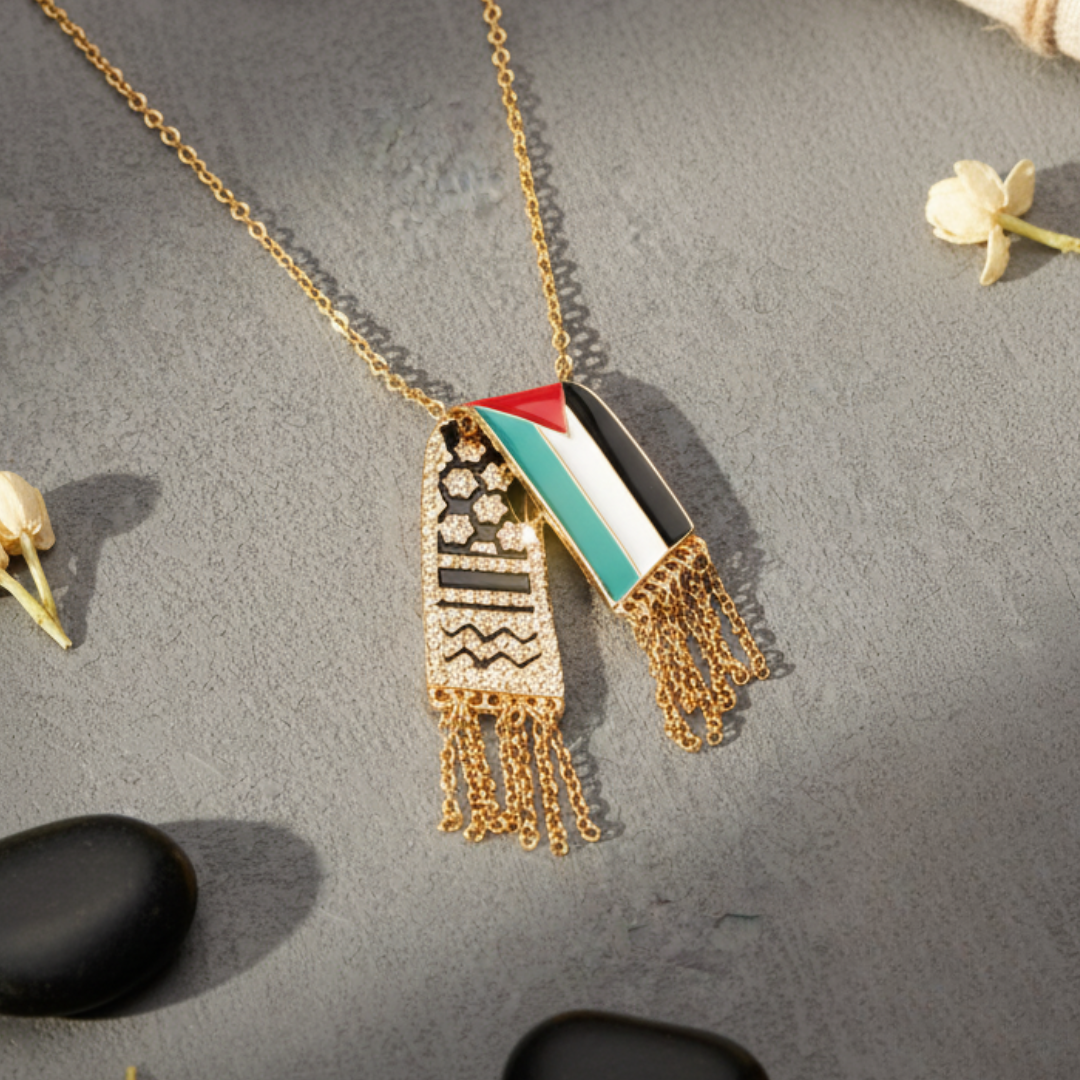 Collier Qamar Keffiyeh