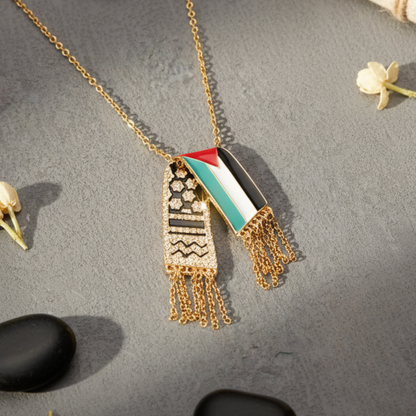 Collier Qamar Keffiyeh