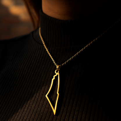 lot de cartes de la Palestine en or 18 carats