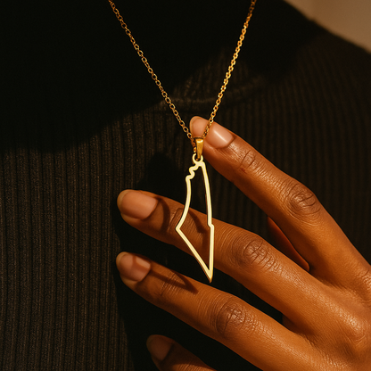 lot de cartes de la Palestine en or 18 carats