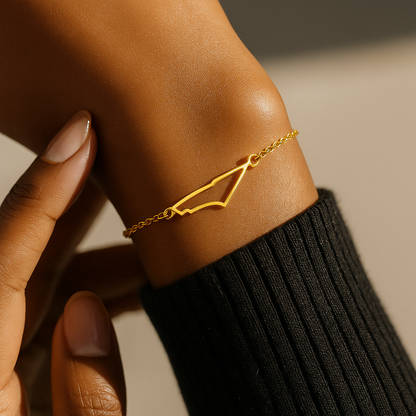 lot de cartes de la Palestine en or 18 carats