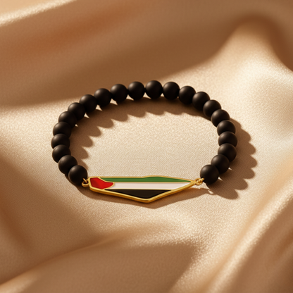 Bracelet en perles Qamar Palestine