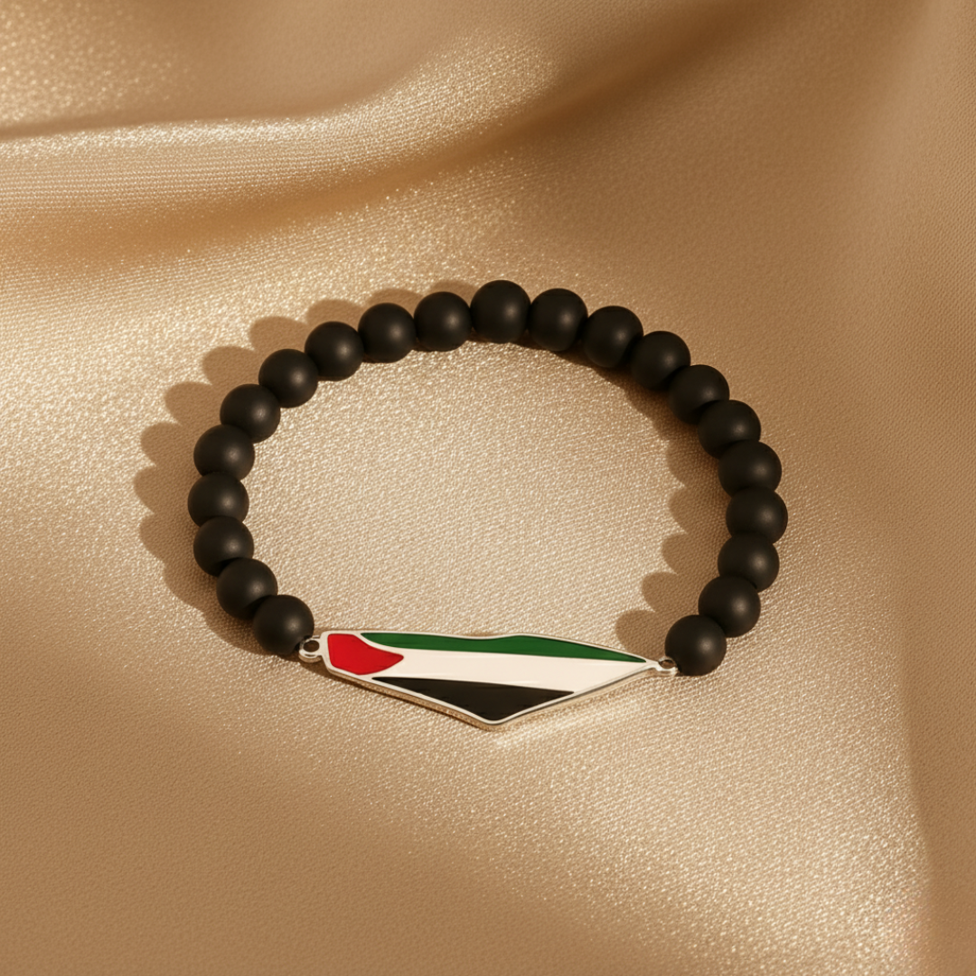Bracelet en perles Qamar Palestine