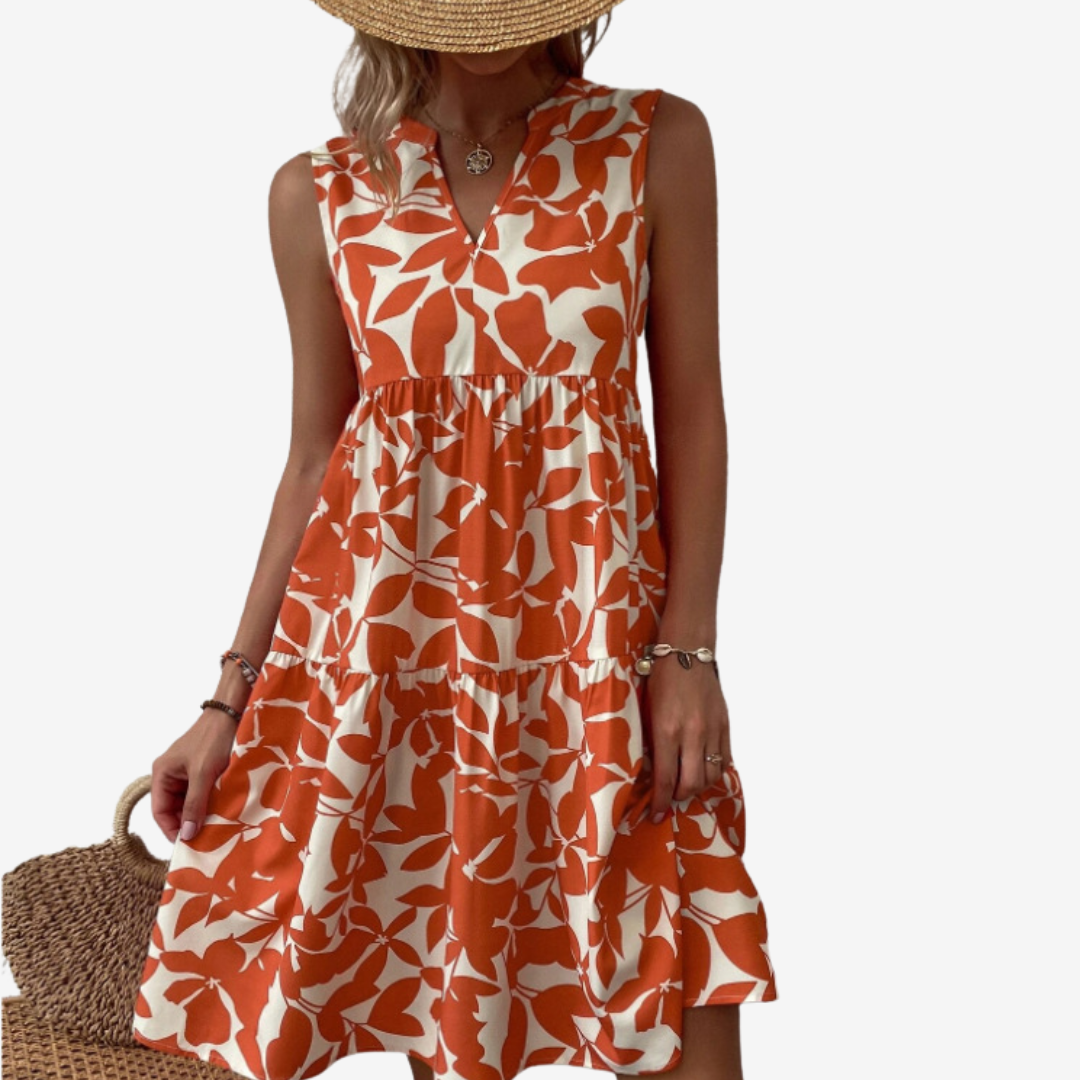 Séraphine™ Midi à Motifs Feuillus