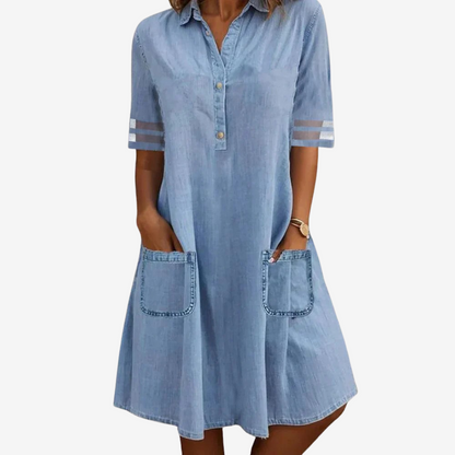 Ysée™ Robe Indigo Décontractée