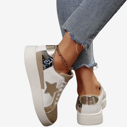 Nadège™ Python Doré