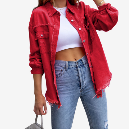 Clarina™ Veste en Jean Oversize