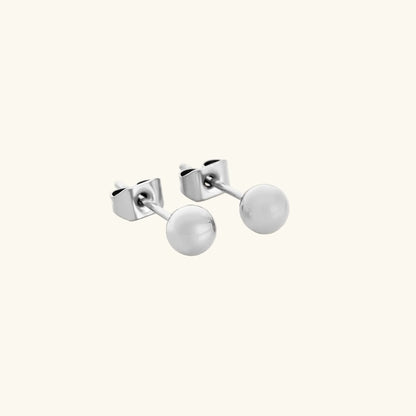 Boucles d'oreilles clous Qamar Sphère