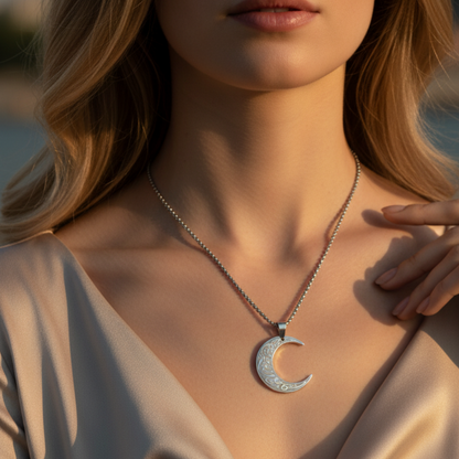Collier croissant Qamar Celestia