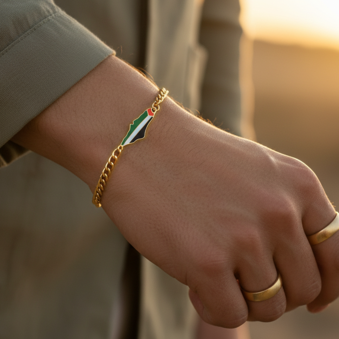 Bracelet chaîne Qamar Palestine