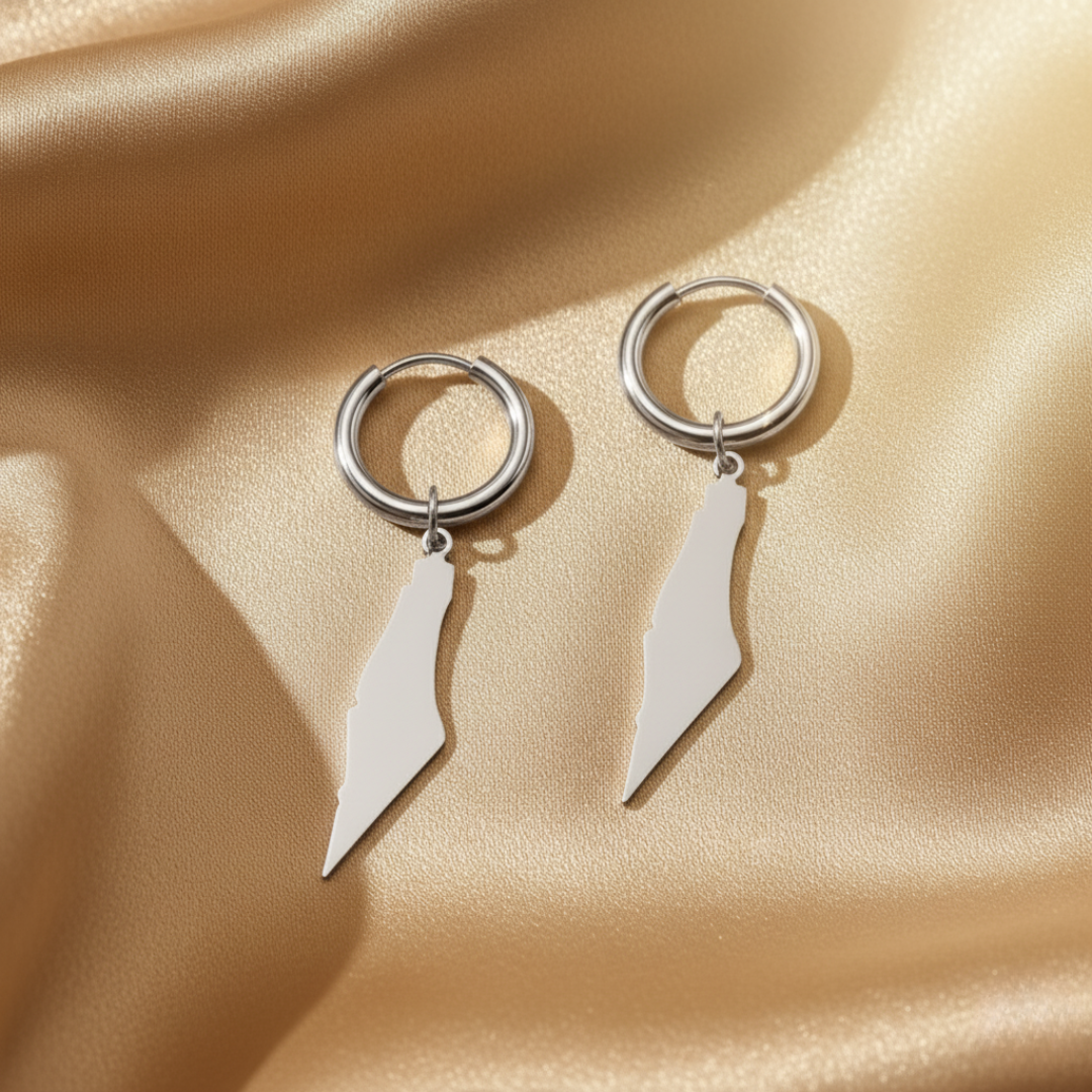 Boucles d'oreilles Qamar Palestine