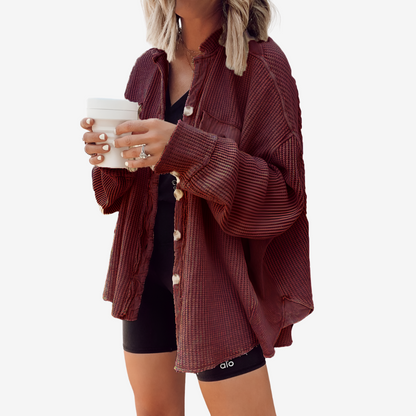 Claudine™ Chemise Côtelée