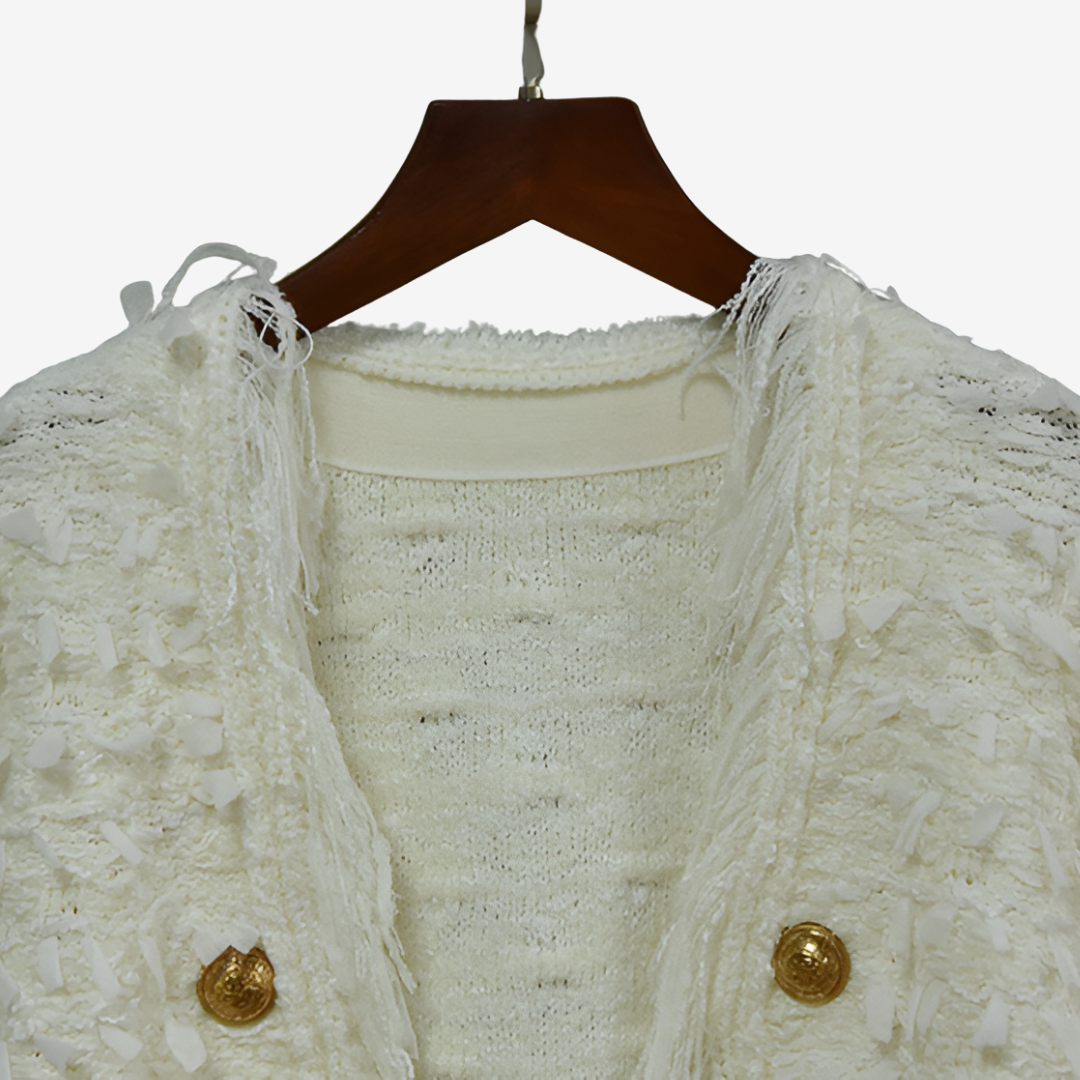 Maryvonne™ Veste Chic à Franges