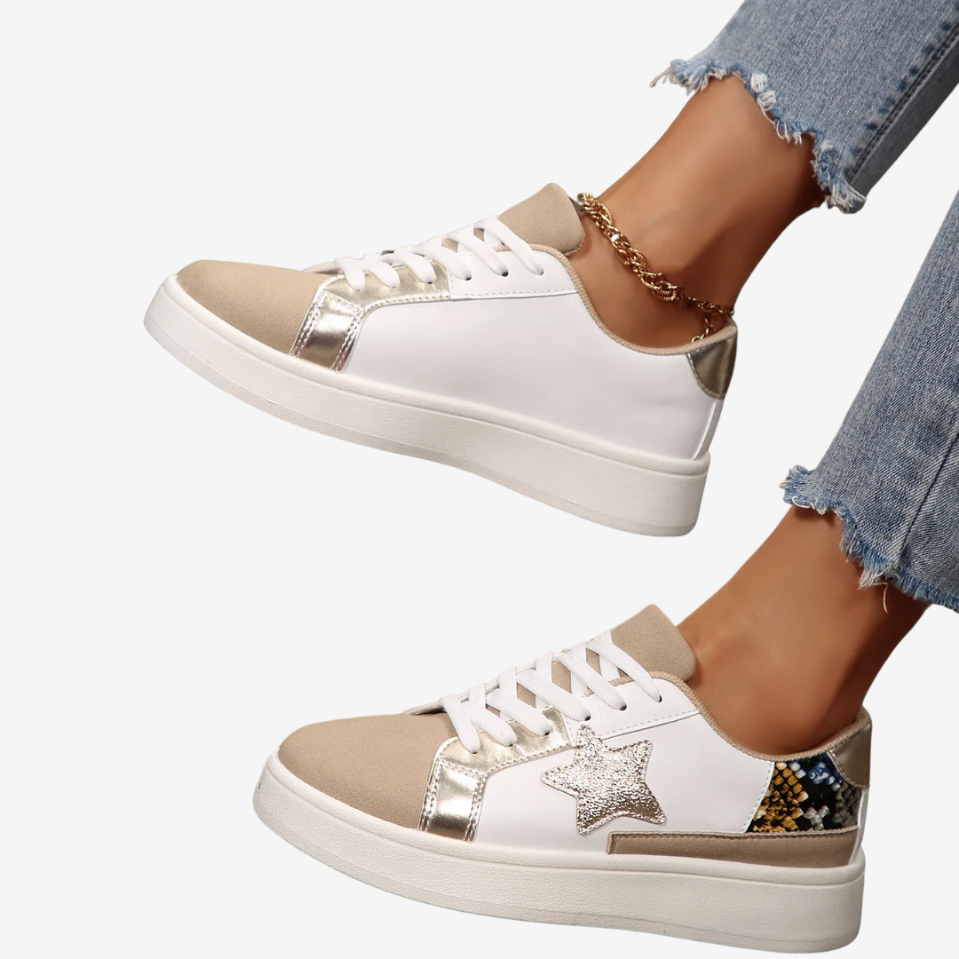 Nadège™ Python Doré