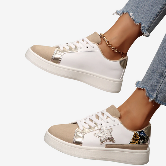 Nadège™ Python Doré