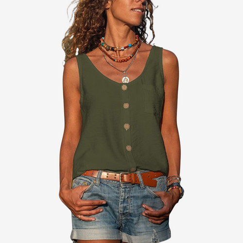 Sidra™ Col en V avec Boutons