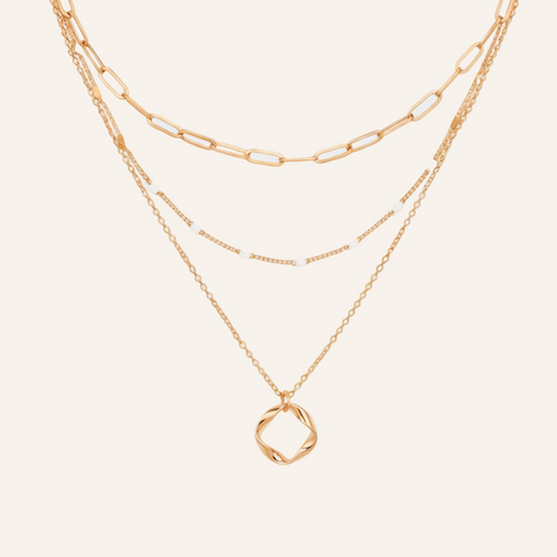 Collier à couches Qamar Aurora