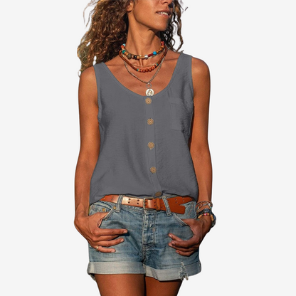 Sidra™ Col en V avec Boutons