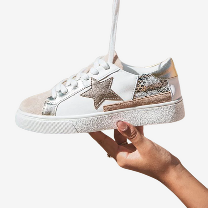 Nadège™ Python Doré