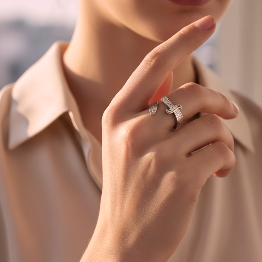 Bague en forme de lame Qamar Ruhani