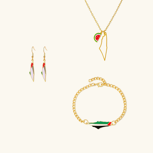 lot de cartographies intemporelles en or 18 carats