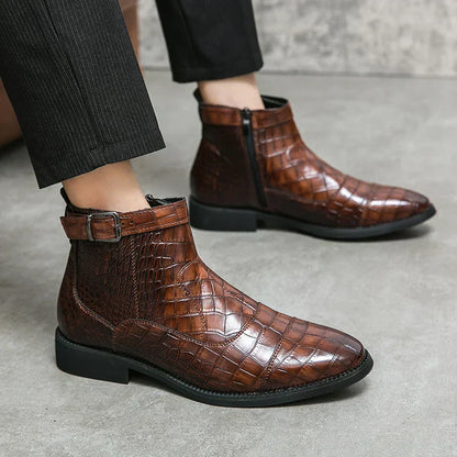 Dylan | Bottines en Cuir Synthétique avec Boucle
