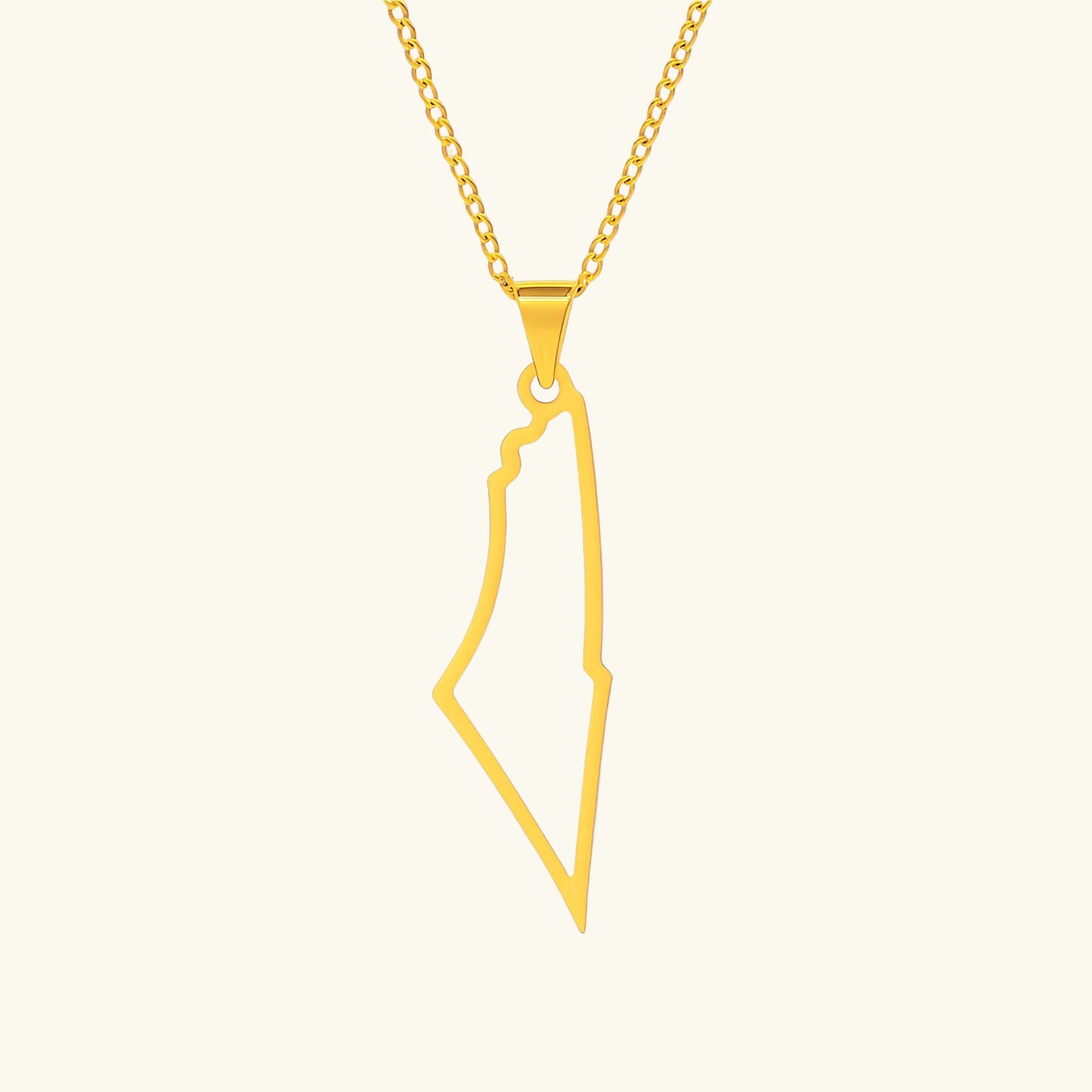 Collier Carte de Palestine Qamar