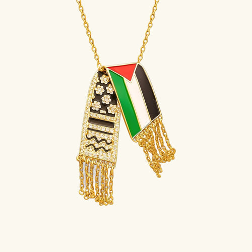 Collier Qamar Keffiyeh