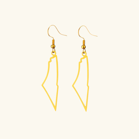 Boucles d'oreilles outline Qamar Palestine