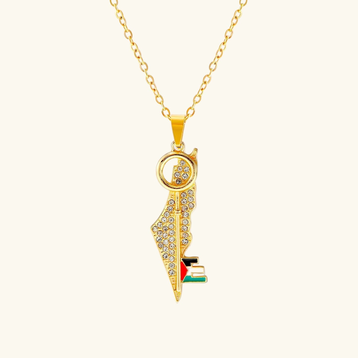 Collier Clé Qamar Palestine