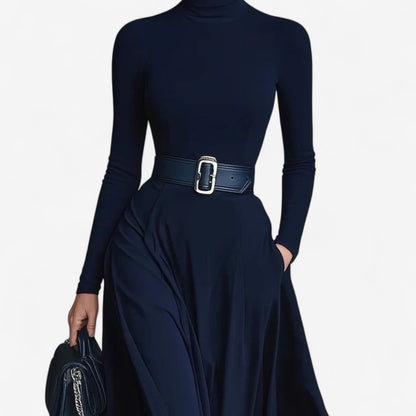 Yvelise™ Robe Maxi à Col Montant