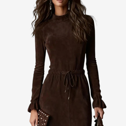 Silvia™ Robe Asymétrique Chocolat